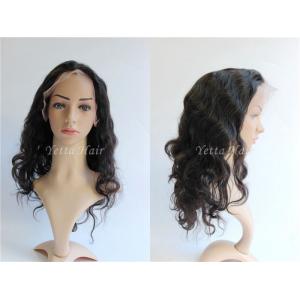 China Tangle Free Pure Full Lace Human Hair Wigs Body Wave Density 150% supplier