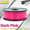 Filamento colorido 1.75mm/3.0mm da impressora do ABS 3d, filamento cor-de-rosa