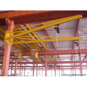 BZ0.5 To BZ8 Dock Wall Travelling Jib Cranes Long Movement Without Floor Space