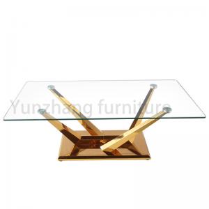 Unique Modern Rectangular Glass Dining Table 8 Seats For Family