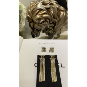 China 24B or double C serpent chaîne Tassel boucles d'oreilles 18K or plaqué supplier