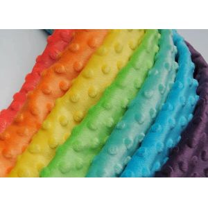 China 100% Polyester Micro Fleece Bubble Minky Plush Fabric OEKO Certification wholesale