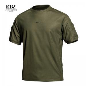 China Woodland Camouflage Active Training T-Shirts for Men Custom Logo Quick Dry Material supplier