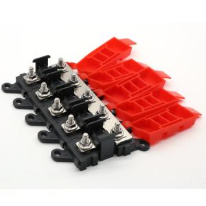 5 Way MIDI Fuse Holder Set 1 In 5 Out Distribution Block 200A Multi-Pole Fuses Block
