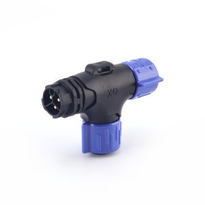 Industrial Plug IP67 T Shape M20 Waterproof Electric Push Lock Connector for Outdoor LED Light
