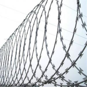 Anti Rust Galvanizing Barbed Razor Wire Fencing Mesh 450mm Diameter