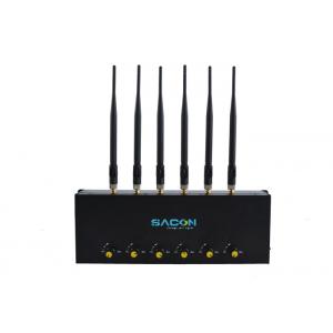 6 Antennas Desktop Mobile Phone Signal Jammer DC12V Up To 40 Meters