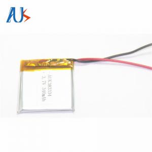 China 3.7V 340mAh Lithium Polymer Battery 383334 Lithium Ion Batteries supplier
