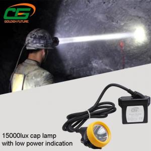 China Safety 1w Led Mining Cap Lamp Rechargeable 15000lux High Brightness supplier