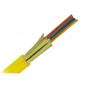 China yellow jacket 12core Indoor Distribution fiber optical cable with 0.9mm Cable supplier