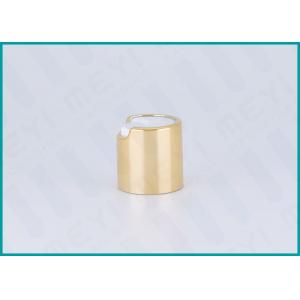 China Shiny Gold All Plastic Disc Top Cap 20/410 Plastic Bottle Cap For Soaps supplier