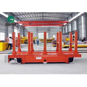 China 50 Ton Pipe Plant PLC Control Cable Reel Powered Motorized Transport Cart For Coil Transfer supplier