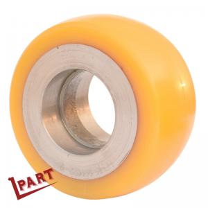 Forklift Electric Stacker Poly Roller Wheels Small Polyurethane Wheels With Bearings 115x55x52mm