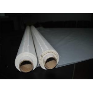 White Color Monofilament Polyester Mesh For Screen Printing , Easy To Clean