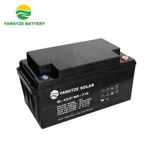 M8 / M10 Terminal 12V 70Ah AGM Battery Discharge Cut-Off Voltage ≤3%/Month Self-Discharge