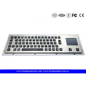 China Waterproof Illuminated Metal Keyboard With Touchpad And 64 Led Backlit Keys supplier