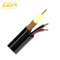 China CFTV Digital Coaxial Cable For Security Camera , Yellow Solid PE Insulation on sale