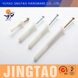 China PA Nylon Nail In Anchors Flat Head High Capacity 6.5mm  X 25mm supplier