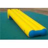 China Playing Center Inflatable Water Games Outdoor Bouncy Water Slides For Teens Yellow wholesale