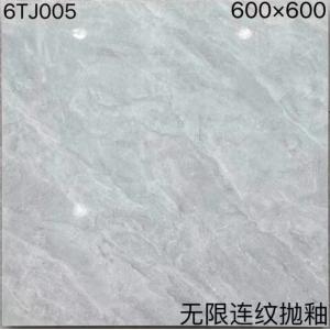 Floor Polished Porcelain Tiles 600mm Grey Sparkling High Surface Hardness