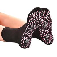 China Anti Fatigue Shiatsu Foot Massager Magnetic Socks Breathable Self Heating Weight 40g on sale
