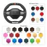 Hand Stitching Custom Steering Wheel Cover for Peugeot 208 308 SW 508 2008 3008 508 5008 Rifter  2017 2018 2019 2020 2021 2022
