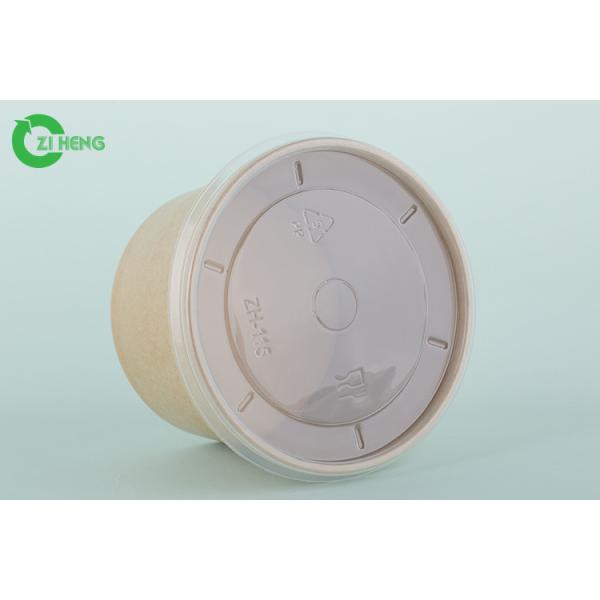 Grease Resistant Paper Chili Bowls , Microwavable 8 Oz Paper Bowls With Lids