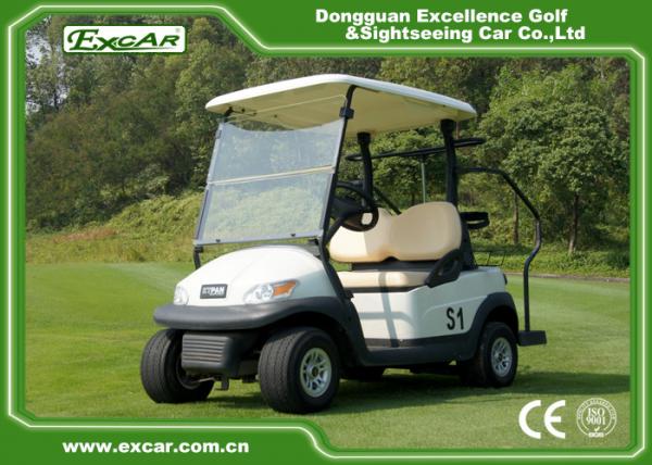 EXCAR 2 Seater Used Electric Golf Carts 48V Trojan Battery 25KM / H ADC Motor