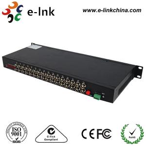 China 32 Channel Video Fiber Optic Media Converter For CCTV Analog Cameras Single Mode Fiber wholesale