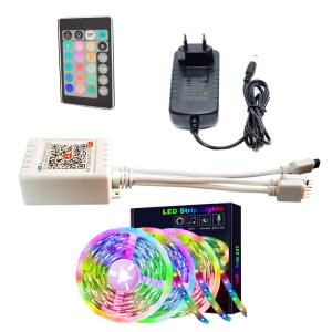 Smart Wifi LED Controller Tuya Waterproof Ip20 RGB Controller With Remote Led Strip Light Kit For Bedroom