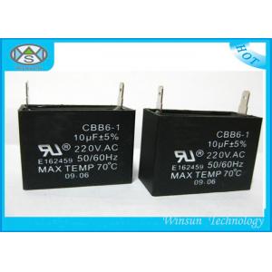 China Black Motor Run Capacitor CBB61 , AC Start Capacitors For Electric Motors supplier