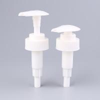 China White Ribbed Screw Lotion Pump 28/400 , Dispenser Pump For Bottle on sale