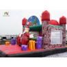 Merry Christmas Inflatable Santa Claus Bouncy Castle For Xmas Decoration 20ft