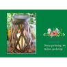 China Rattan Solar Lantern Cross Weaving , Medium Garden Solar Powered Led Lights wholesale