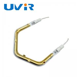 Single Infrared Heating Element Tube Semi Gold-Plated Gold Coated Customized 150-6000W