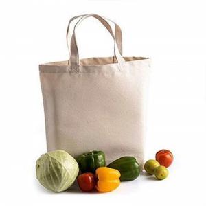 Professional Canvas Tote Bag Machine Washable Environmental Protection Materials With Rope Handle