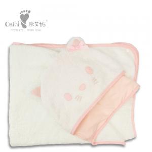 China Child Kids Newborn Infant Coat Cat Style Girl Infant Soft Coat 67 X 105cm supplier
