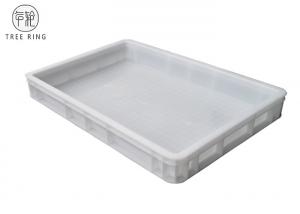 China Pizza Confectionery Heavy Duty Plastic Storage Trays 600 X 400 X 120 Mm Food Grade on sale 