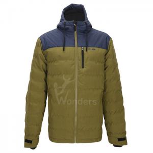 Men's Heather Padded Outdoor Insulated Jackets With Fix Hood