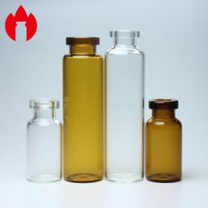 China 3ml 5ml Medication Glass Vial Bottle Transparent Or Brown supplier