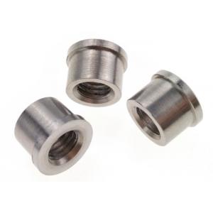 High Precision Machined Metal Parts Grey Turned Stainless Steel Insert Nuts M8 X 10