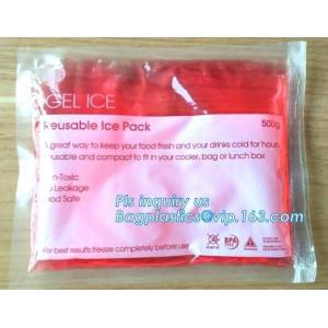 China on-toxic plastic material gel ice pack, Refrigerated cooler bags, ice eutectic gel bag for fresh food and beverage, GEL supplier