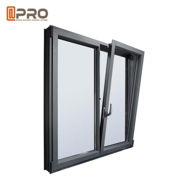 Inward Opening Tilt And Turn Aluminium Windows Foam / Bubble And Plywood