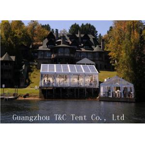 China Restaurant Or Garden 20x40 Party Tent , Clear Outdoor Event Tent With Transparent PVC Roof wholesale