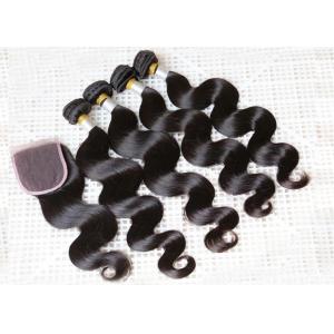 China Machine Double Weft Brazilian Human Hair Weave No Smell Cuticle Still Attach supplier