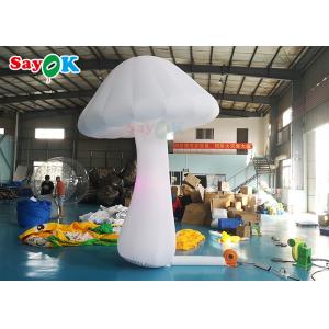 Giant Mushroom Inflatable Lighting Decorations 2ft Diameter For Theme Park