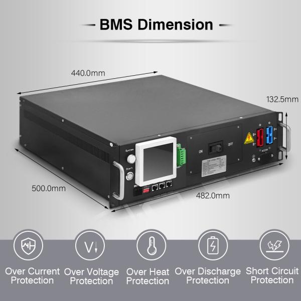 GCE GCE Высоковольтный BMS Надежный 96S 307.2V 125A BMS с трехуровневой защитой для максимальной эффективности литиевой батареи