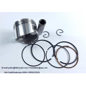 China Silver Aluminum Motorcycle Piston Kits And Rings CD110 Bore Dia.52.4mm Height 37mm supplier