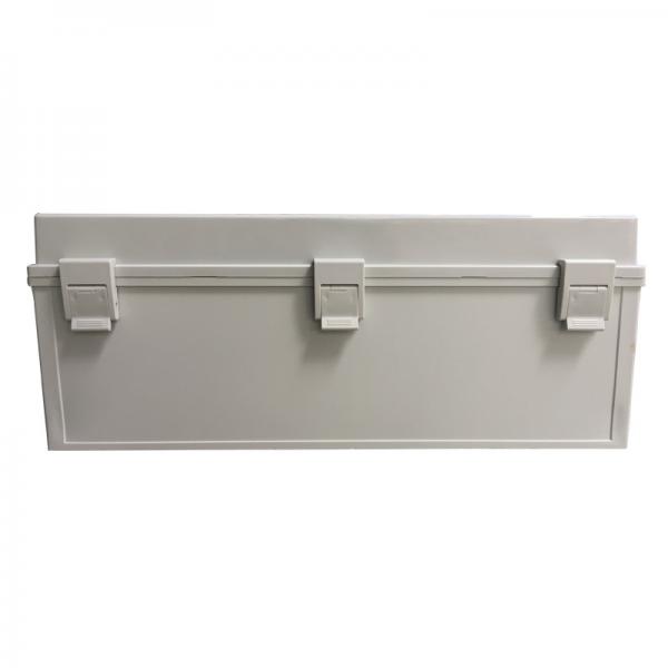 Hinge Type Plastic Junction Box Grey Color Customs Design Holes Opening Service