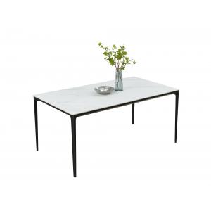 Ceramic Iron Fixed Dining Table 4 Legs 1600*900*730mm